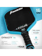 FRANKLIN FS Tour Dynasty 16mm Pickleball Paddle - BLUE