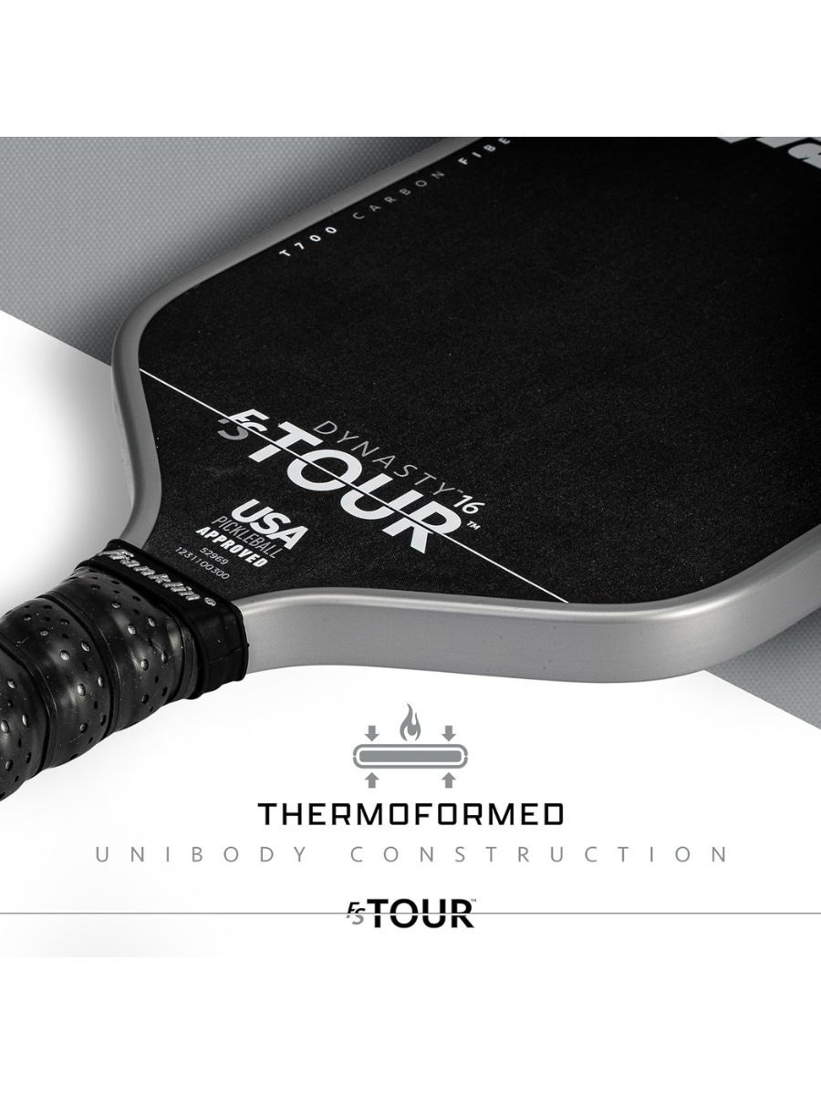 FRANKLIN FS Tour Dynasty 16mm Pickleball Paddle - GRAY