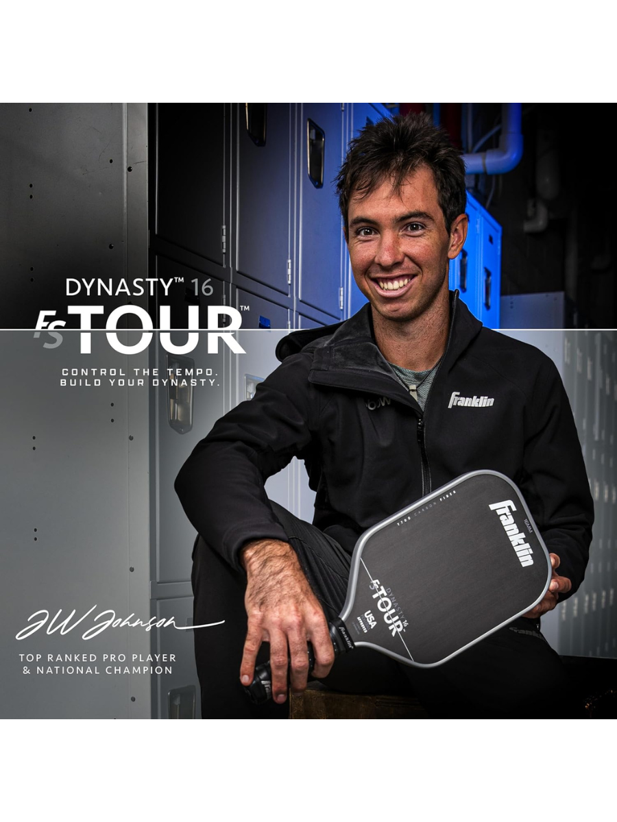 FRANKLIN FS Tour Dynasty 16mm Pickleball Paddle - GRAY