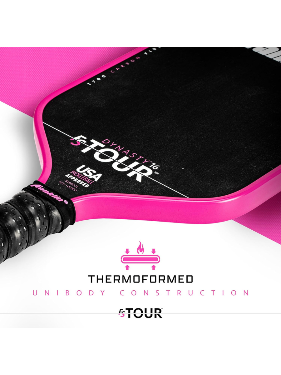 FRANKLIN FS Tour Dynasty 16mm Pickleball Paddle - PINK