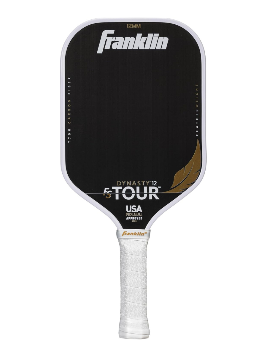 FRANKLIN FS Tour Featherweight Dynasty 12mm Pickleball Paddle - White