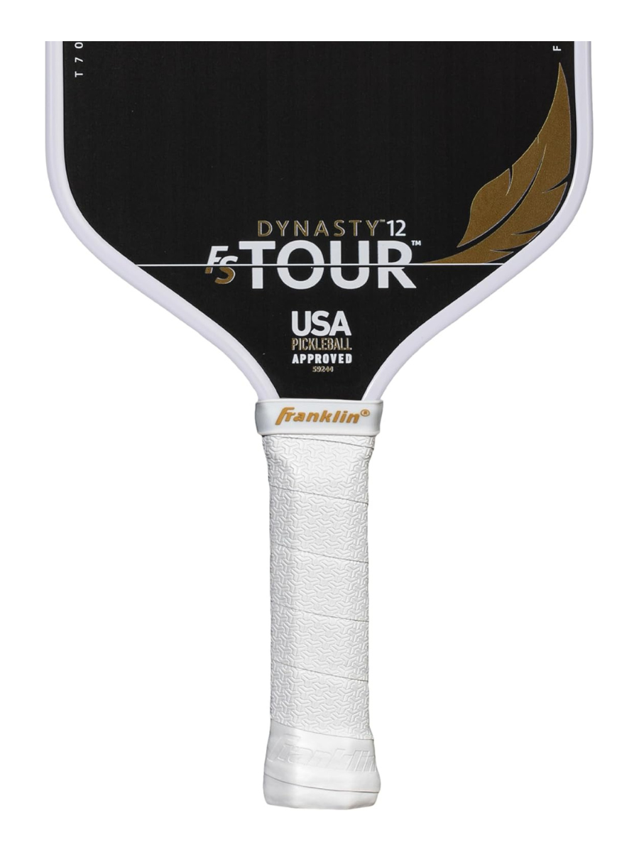 FRANKLIN FS Tour Featherweight Dynasty 12mm Pickleball Paddle - White