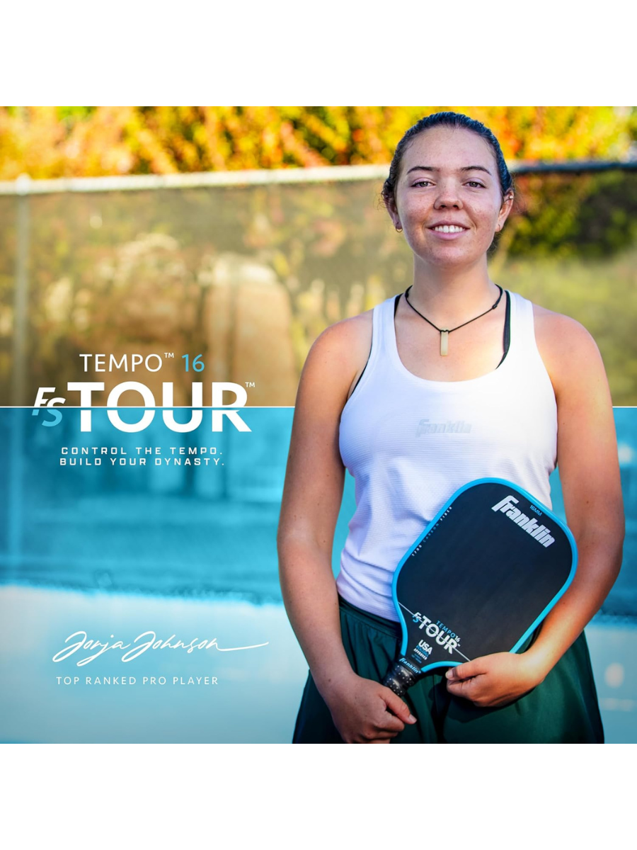 FRANKLIN FS Tour Tempo 16mm Pickleball Paddle - BLUE