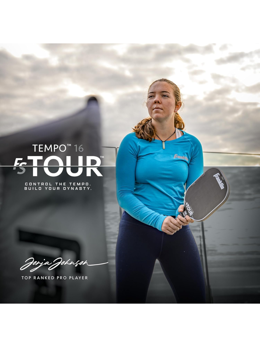 FRANKLIN FS Tour Tempo 16mm Pickleball Paddle - GRAY