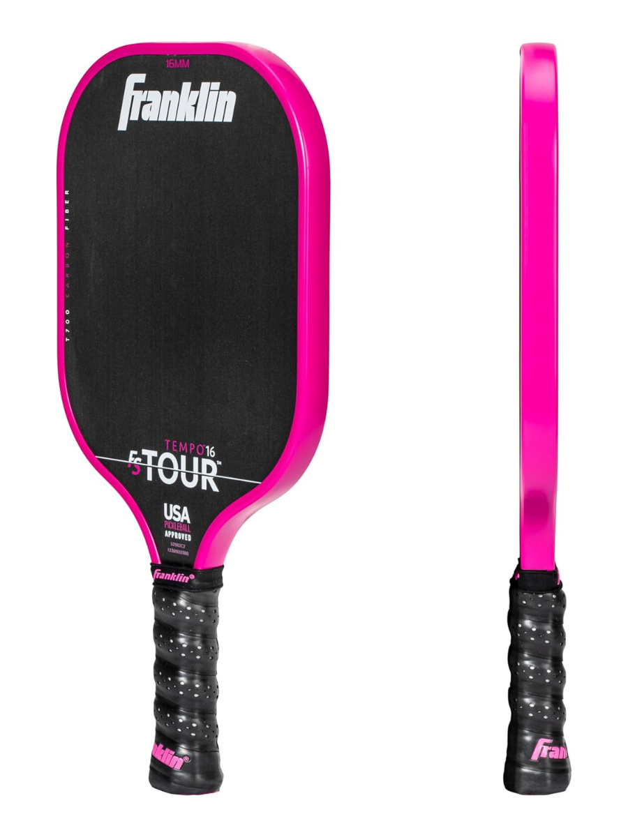 FRANKLIN FS Tour Tempo 16mm Pickleball Paddle - PINK