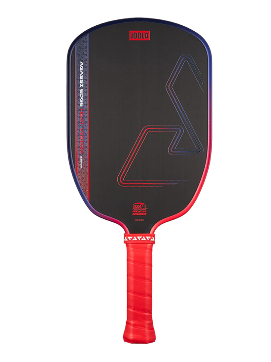 JOOLA Agassi Edge Heat Vision Pickleball Paddle - Ignite Red Blaze