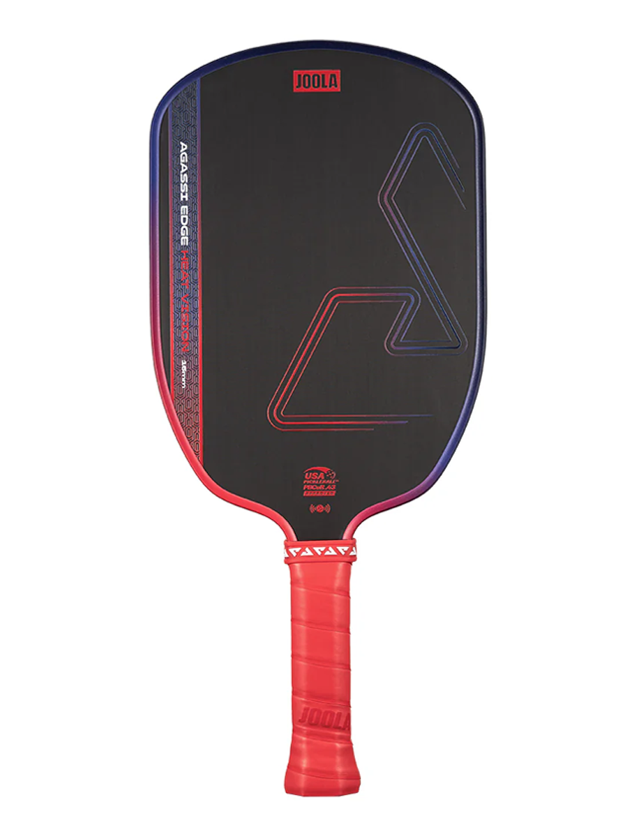 JOOLA Agassi Edge Heat Vision Pickleball Paddle - Ignite Red Blaze