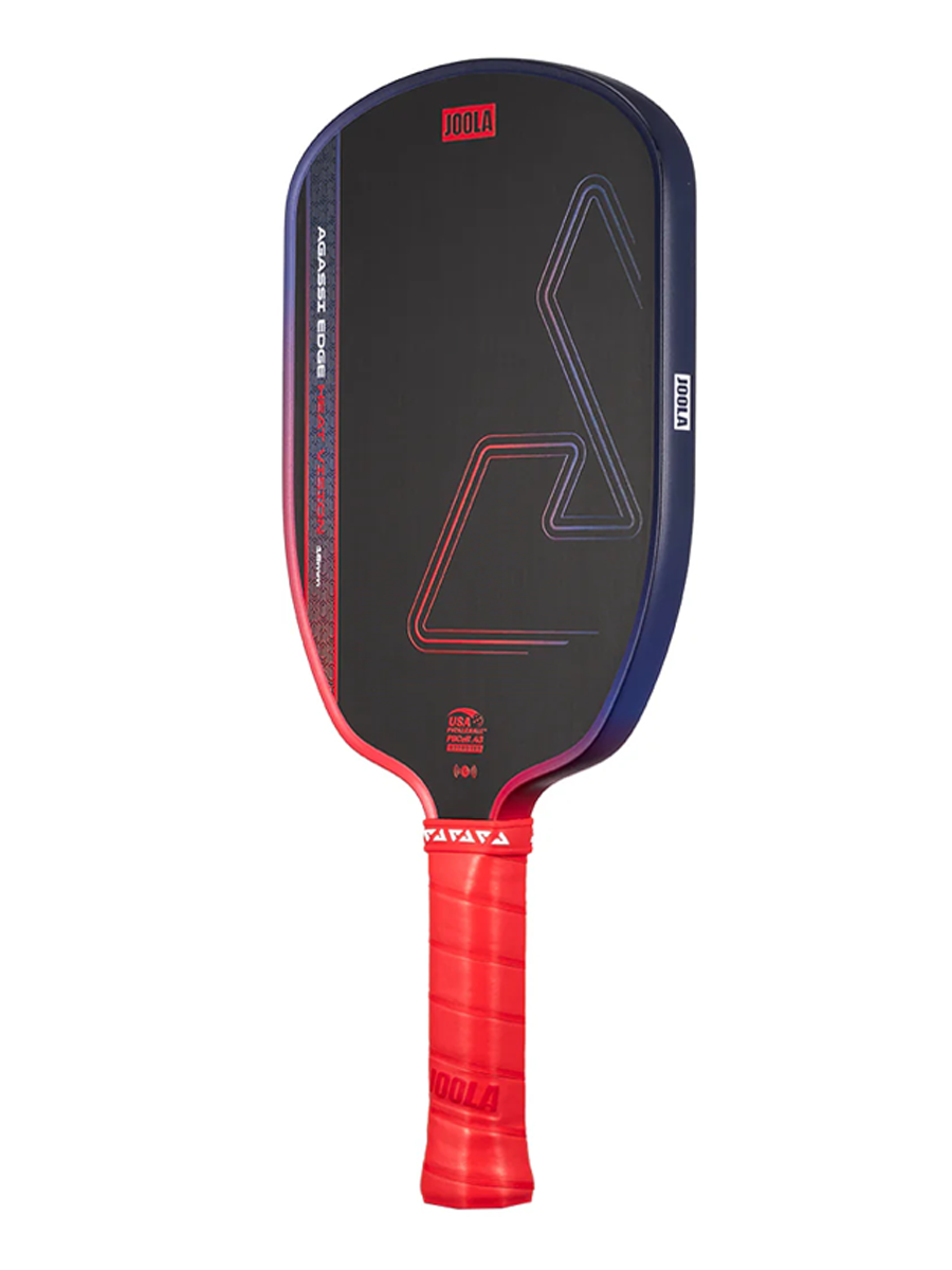 JOOLA Agassi Edge Heat Vision Pickleball Paddle - Ignite Red Blaze